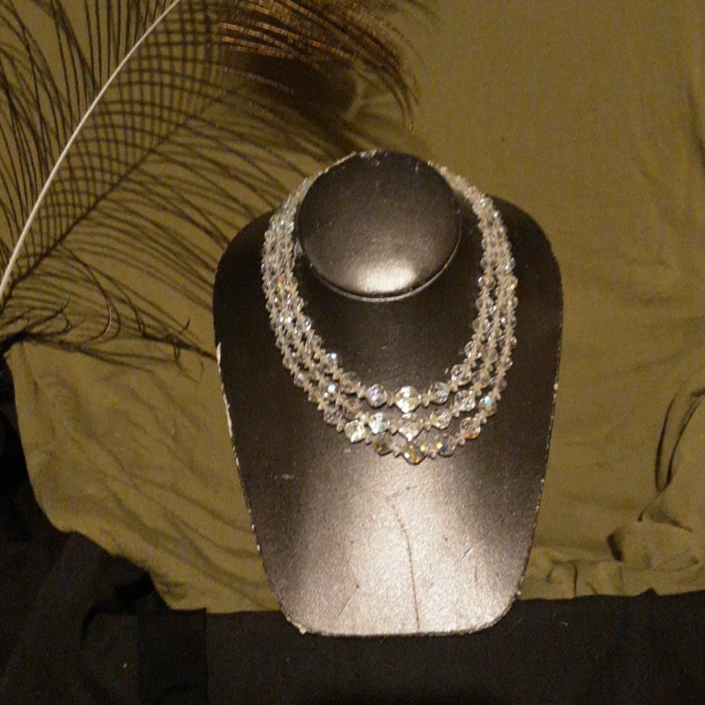 Vintage sparkly three strand